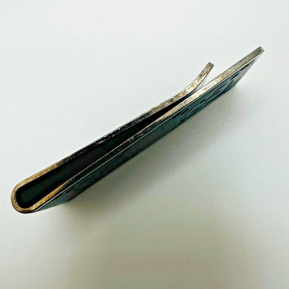 Gucci Guccissima GG Monogram Sterling Silver Money Clip Italy - Picture 6 of 6